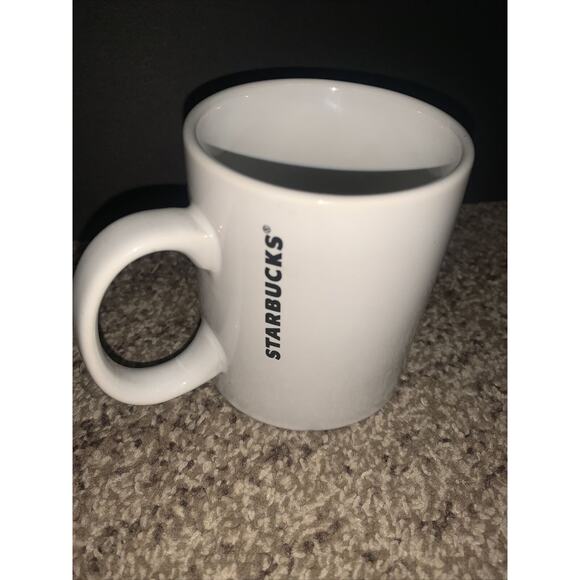 Starbucks MERMAID Coffee Tea Mug Classic Cup 10.8 oz White Green Siren 2011 - Picture 5 of 5